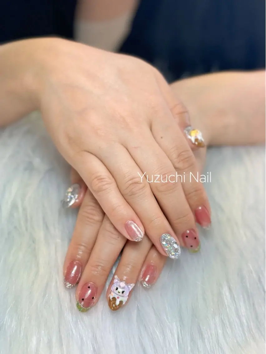 ネイル フットネイル 夏ネイル ワンホンネイル Yuzuchi Nailのネイルデザイン