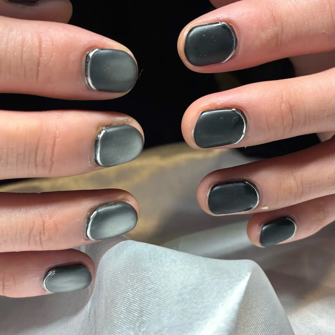 ネイル ジェルネイル マグネットネイル ミラーネイル ハンドネイル Nail ヌシん家 AKANEのネイルデザイン