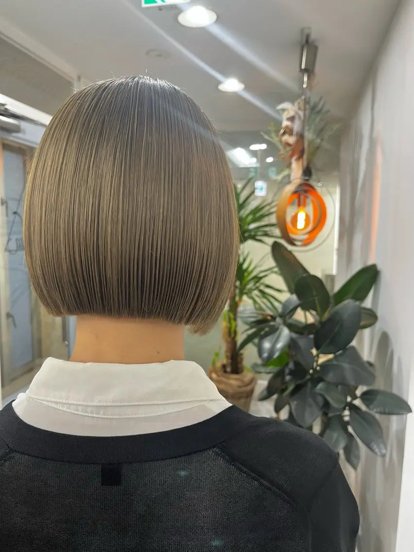 ショート カット ヘアカラー トリートメント Lino by hoNuaのヘアスタイル