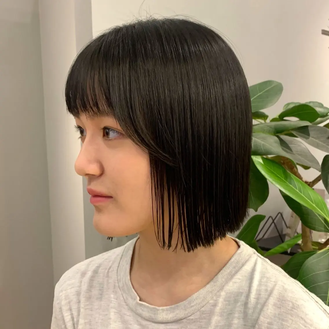 ショート 前下がりボブ ボブ 田中 優菜のヘアスタイル