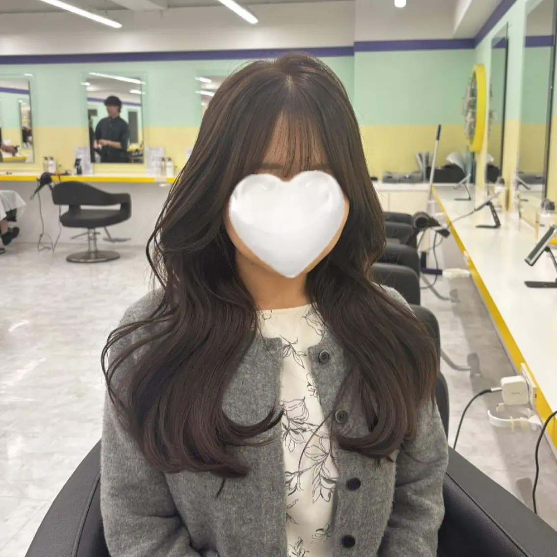 カラー 透明感🫧韓国 🫧hana🫧のヘアスタイル