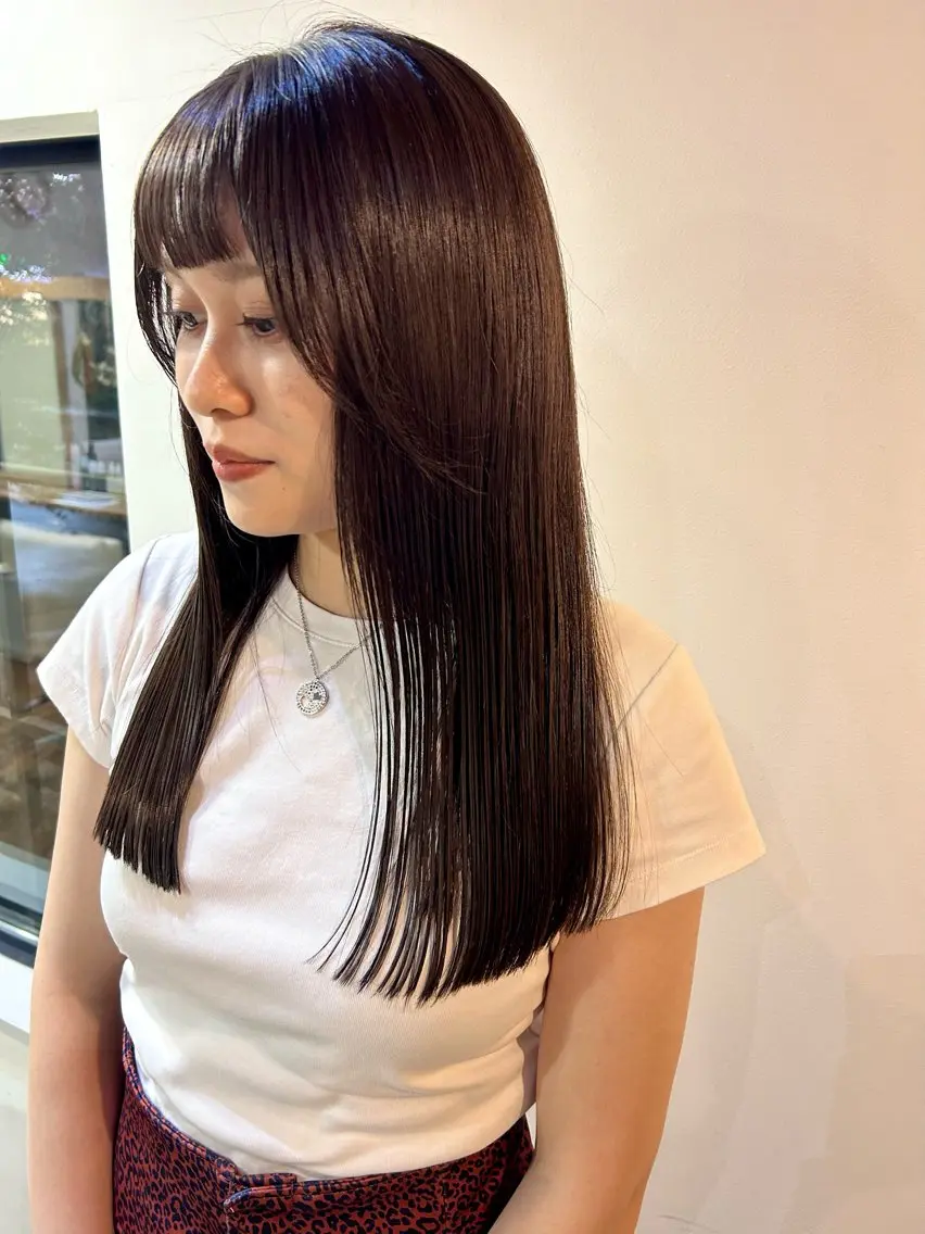 ロング ロング 透明感カラー 美髪矯正💎momoのヘアスタイル