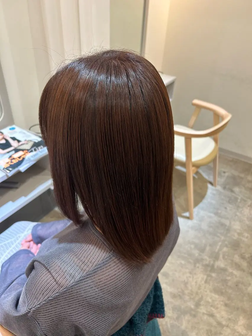 ミディアム カラー ピンクカラー HashTAG miyuのヘアスタイル