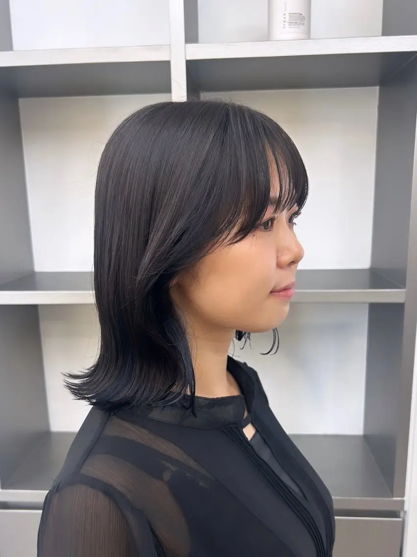ミディアム ミディアムパーマ ボブ エクステ 外国人風カラー 卒業式のヘアスタイル ヘアカラー トリートメント MiRI💜地毛級 エクステ✖似合わせ技のヘアスタイル