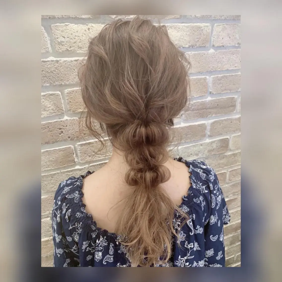 カラー ヘアアレンジ 🩵盛れる顔周り/ 艶カラーemi🩵のヘアスタイル