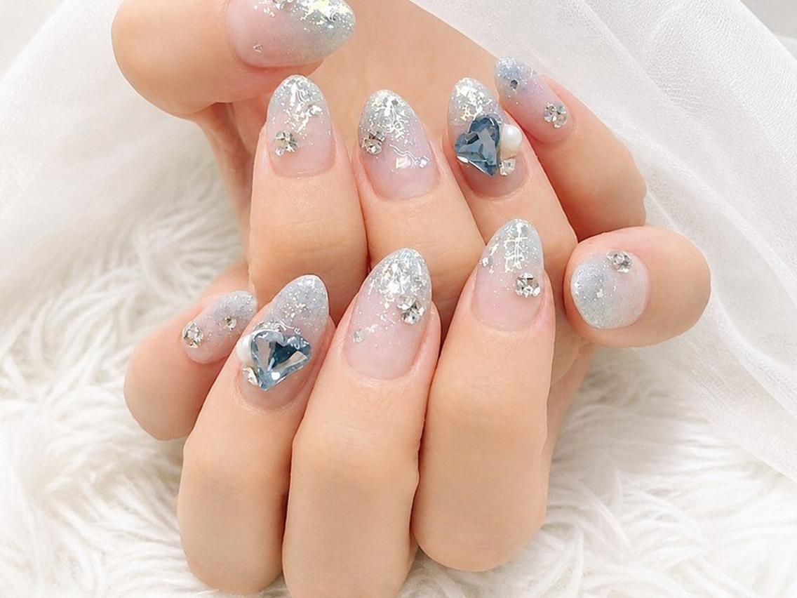 ネイル ラメ(グリッター) ラメグラデーション ハンドネイル Lili Nail Studio西荻窪店のネイルデザイン