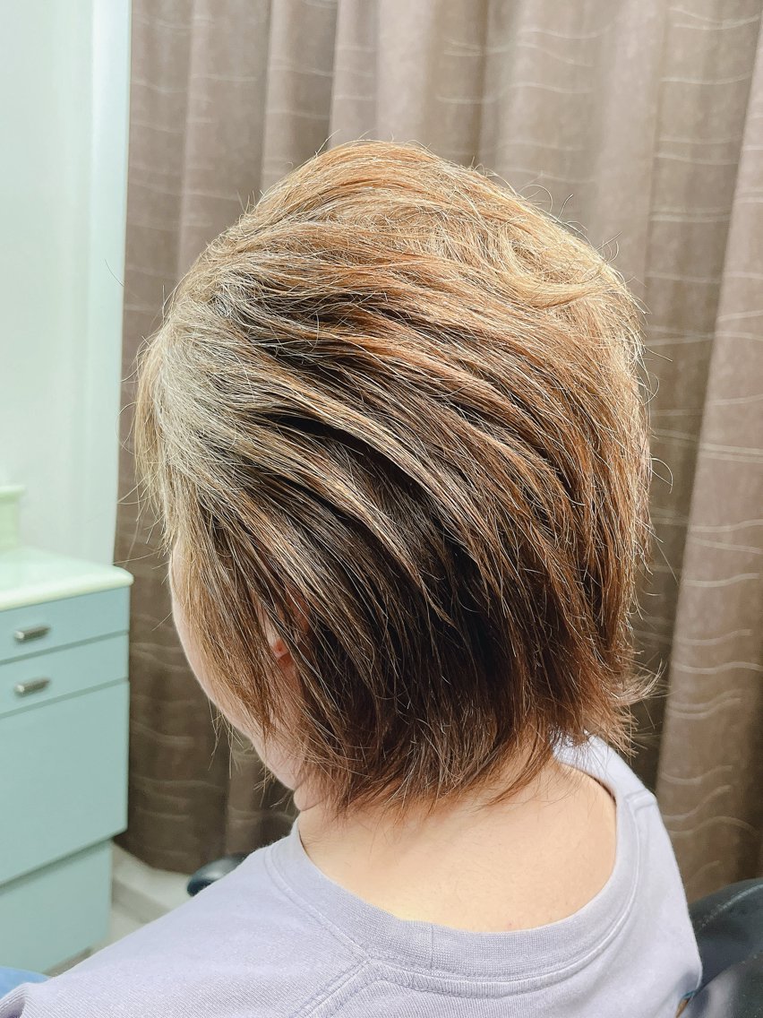 ミディアム カラー ヘアアレンジ カット ヘアカラー 千佳 CHIKAのヘアスタイル