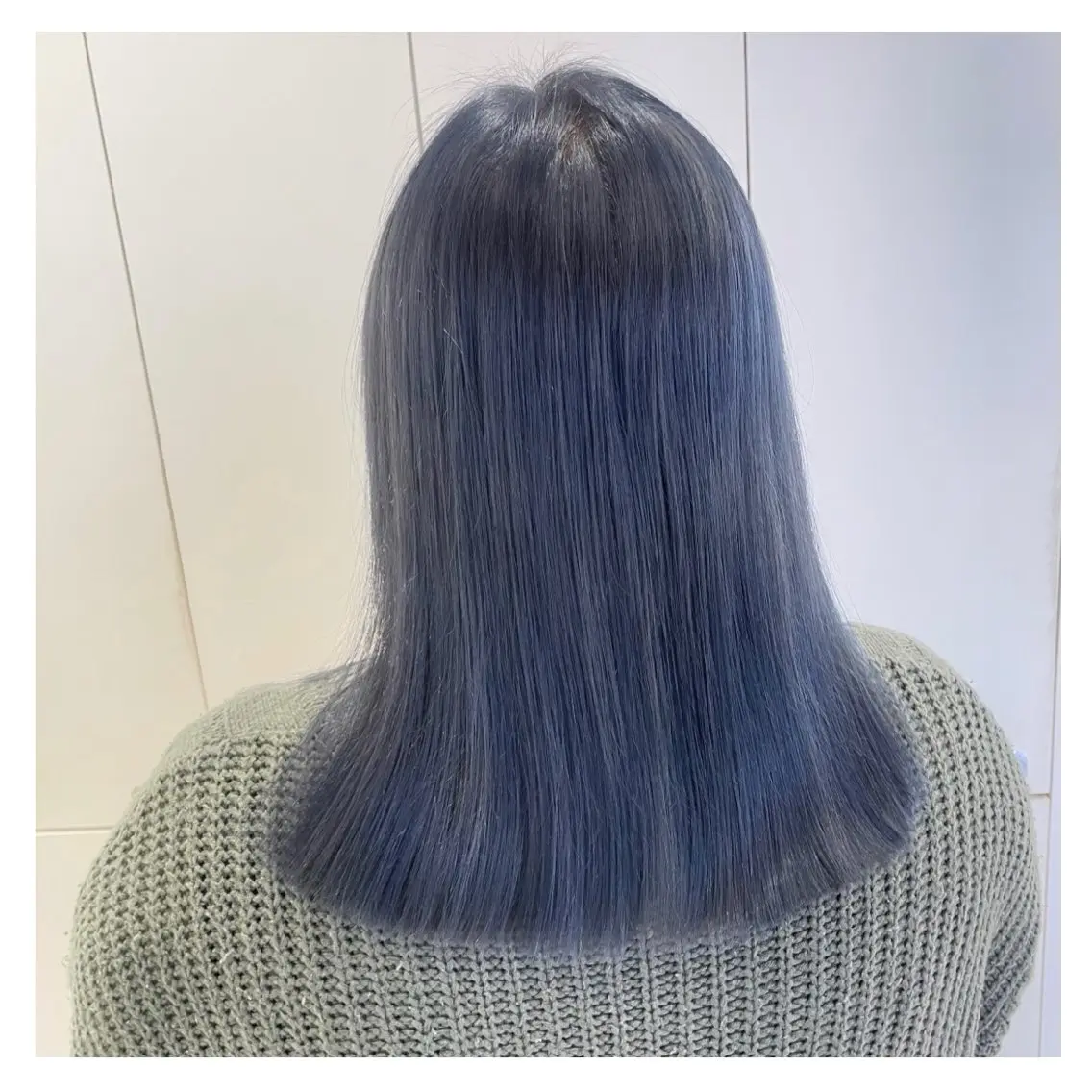 ミディアム カラー ブリーチ ブルーカラー オレンジ カット ヘアカラー トリートメント ❁⃘ ち だ り さ ❁⃘のヘアスタイル