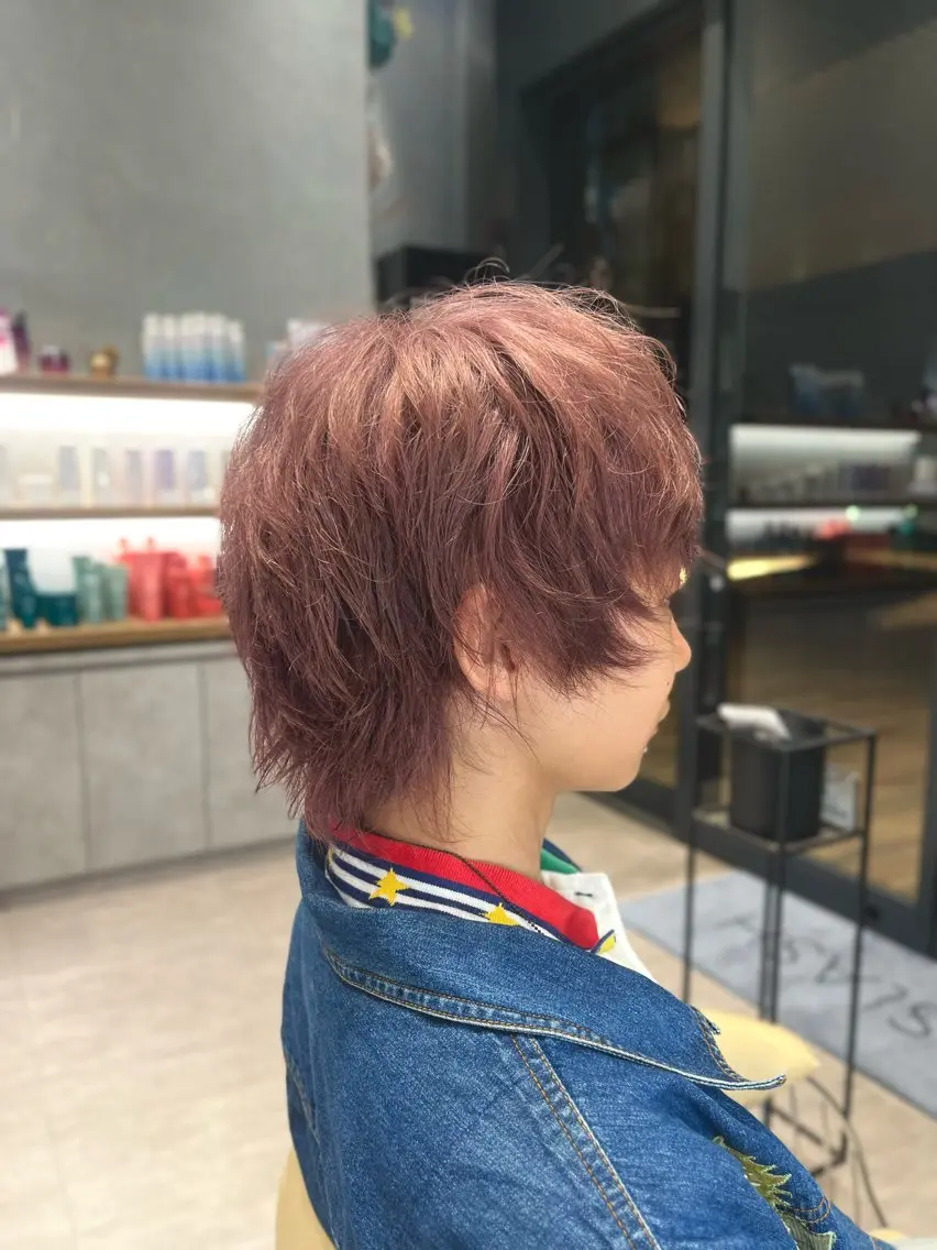 ショート カラー メンズ メンズブリーチ ブリーチ 艶カラー ❄️Saeのヘアスタイル