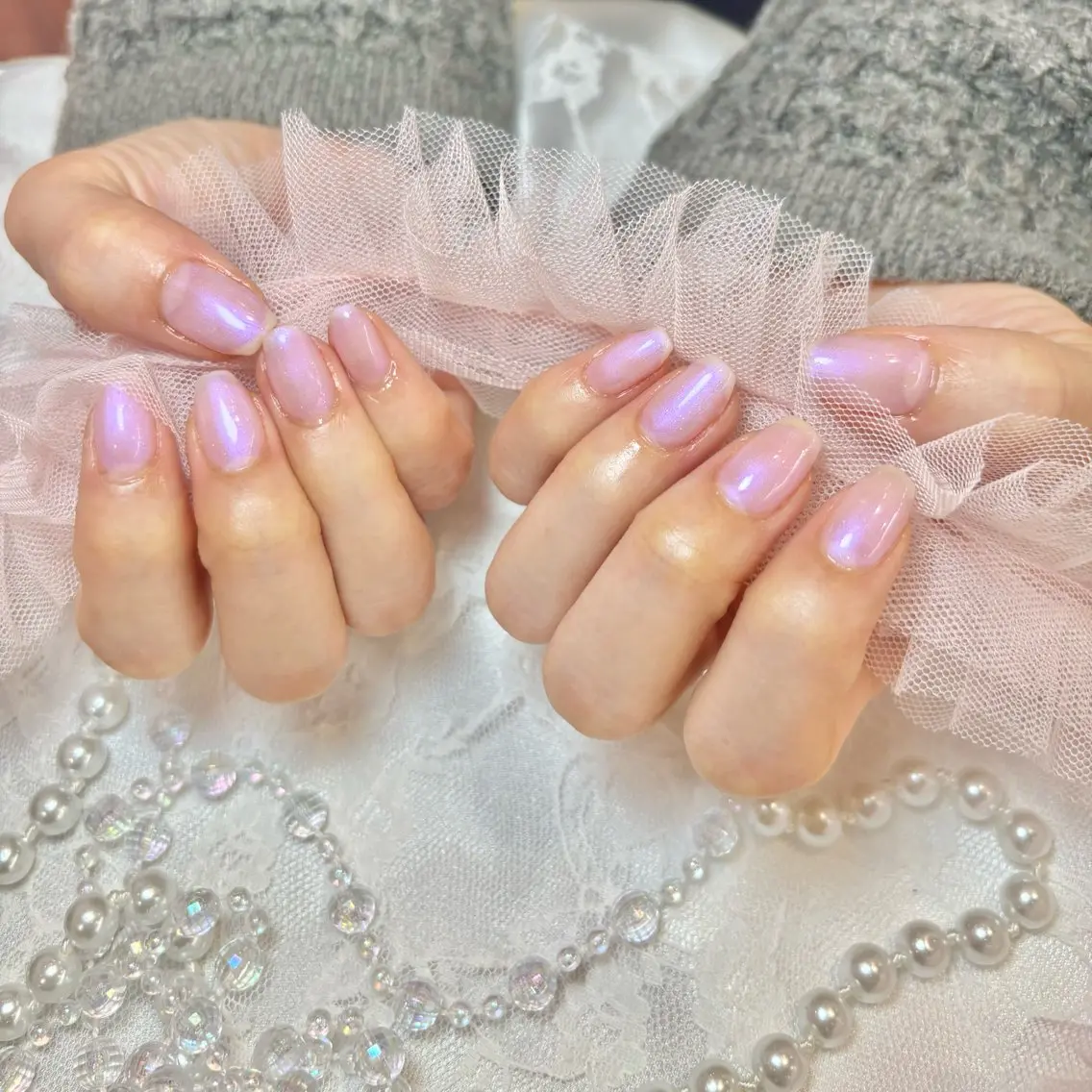 ネイル ワンカラーネイル ピンク mio nail TANIのネイルデザイン