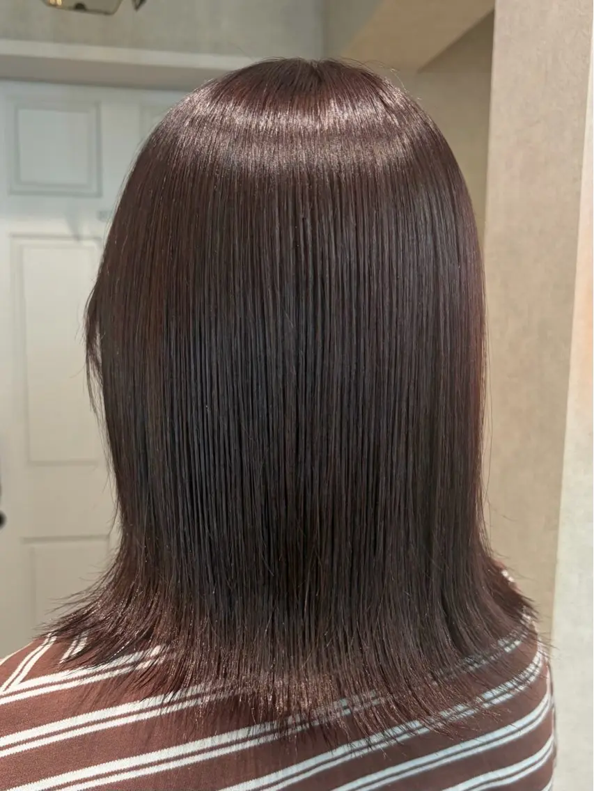 ミディアム カラー ヘアカラー 透明感カラー🫧🎀 まりなのヘアスタイル