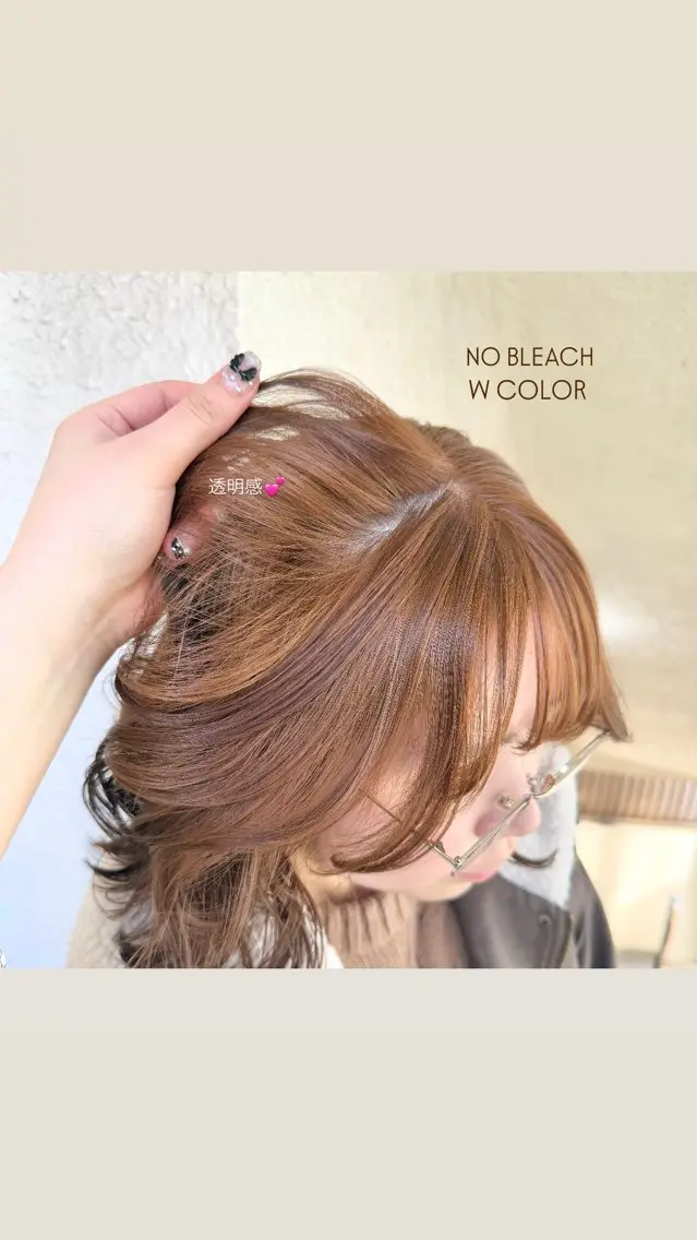 セミロング カラー ヘアカラー モテhair♡.* ﾏﾂｴｸ/さくら🍨のマツエク・マツパデザイン