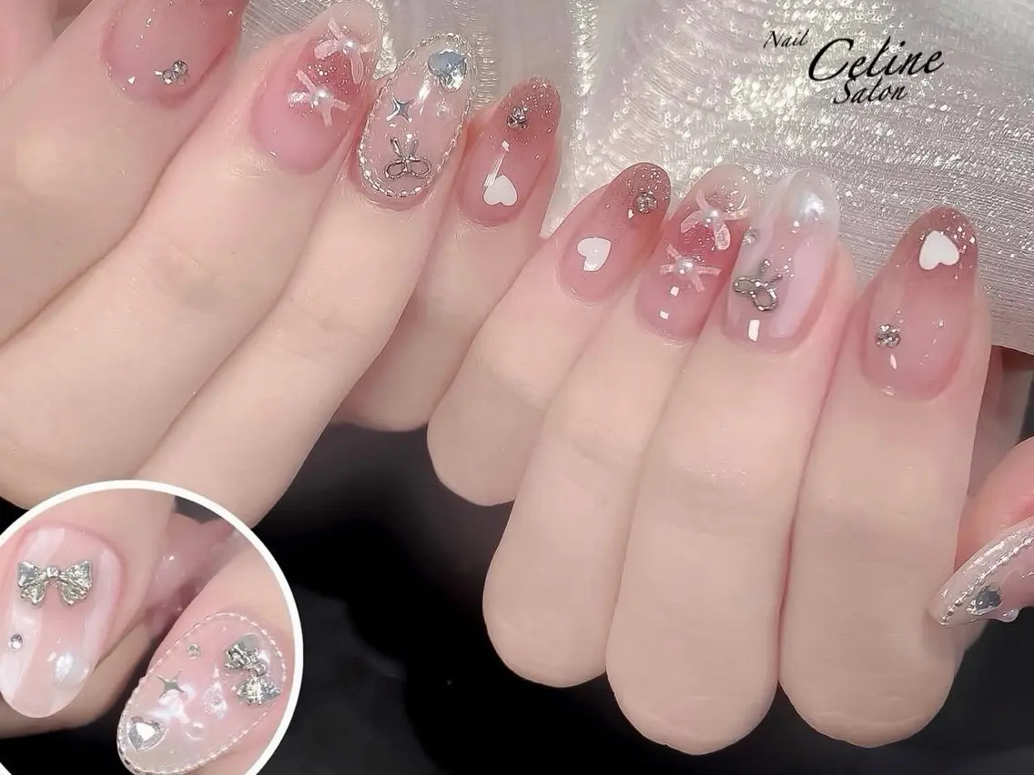 セミロング ハンドネイル Nail Salon Celine柏店のネイルデザイン