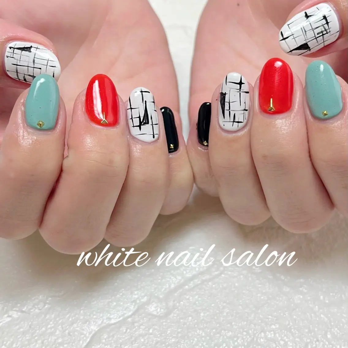 ネイル ラメ(グリッター) ハンドネイル white nail salonのネイルデザイン