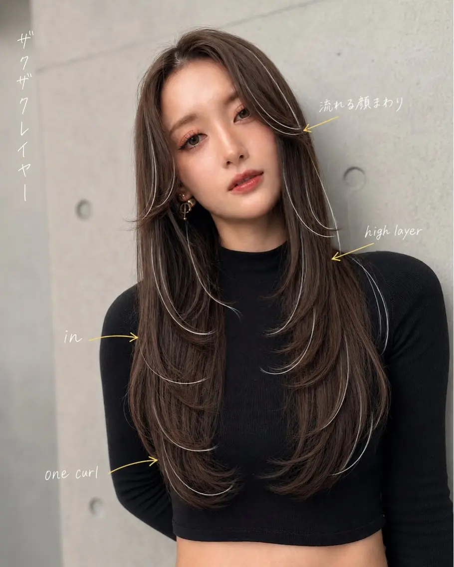ロング カラー ヘアアレンジ カット ヘアカラー トリートメント 🌫️大人韓国ヘア 🌫️naoyaのヘアスタイル