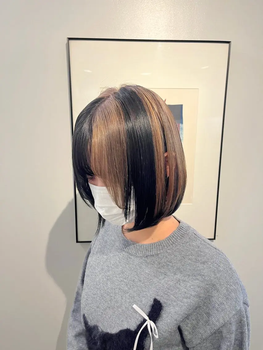 カラー フルカワ リナのヘアスタイル