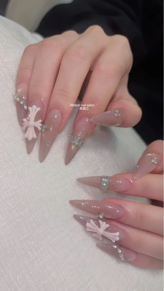 ネイル ハンドネイル RibbonNail 南堀江のネイルデザイン