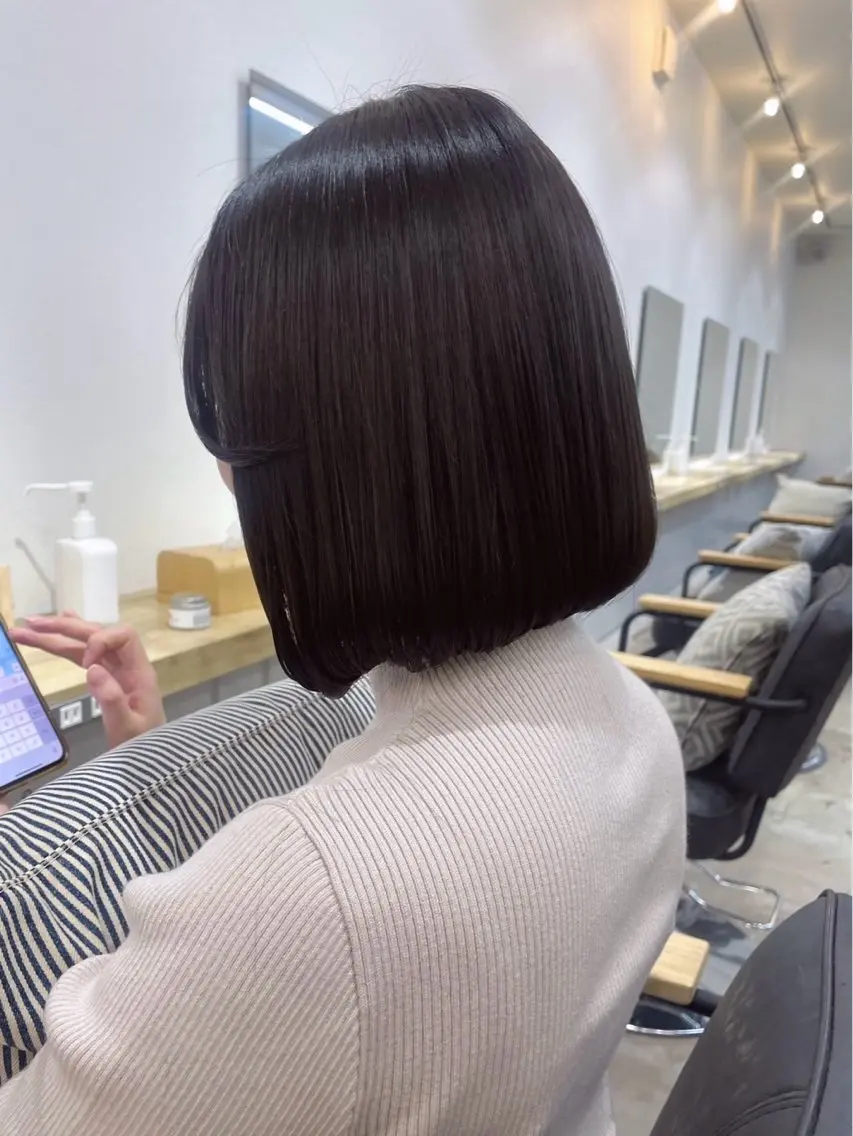 ショート ボブ カット トリートメント 日永 莉古のヘアスタイル