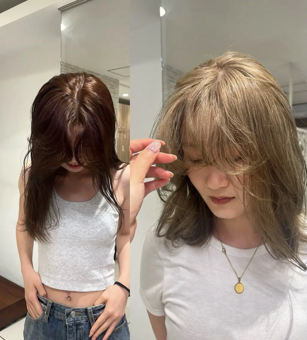 ロング レイヤーカット サイドバング 小顔カット ヘアカラー トリートメント ヘッドスパ 艶髪【カラー支持率 No.1】リノ🪐のヘアスタイル