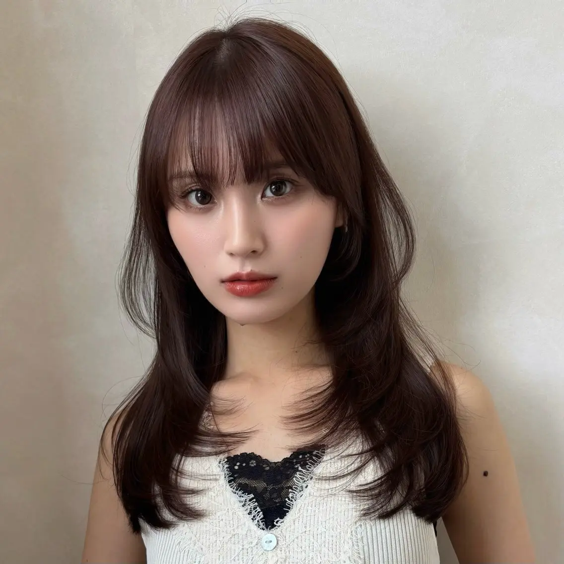 セミロング カラー 暗色カラー/レイヤー 🩶KAITOのヘアスタイル