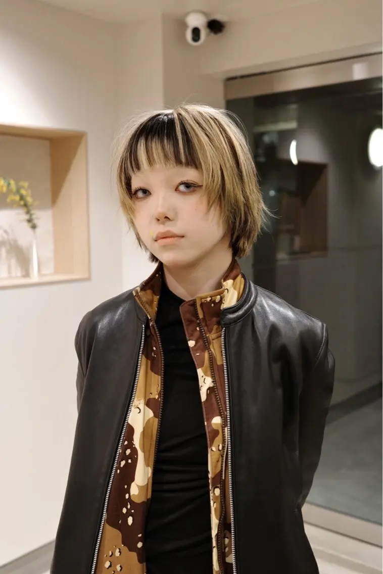 ショート カラー HEIMER ミカド　サトル△のヘアスタイル