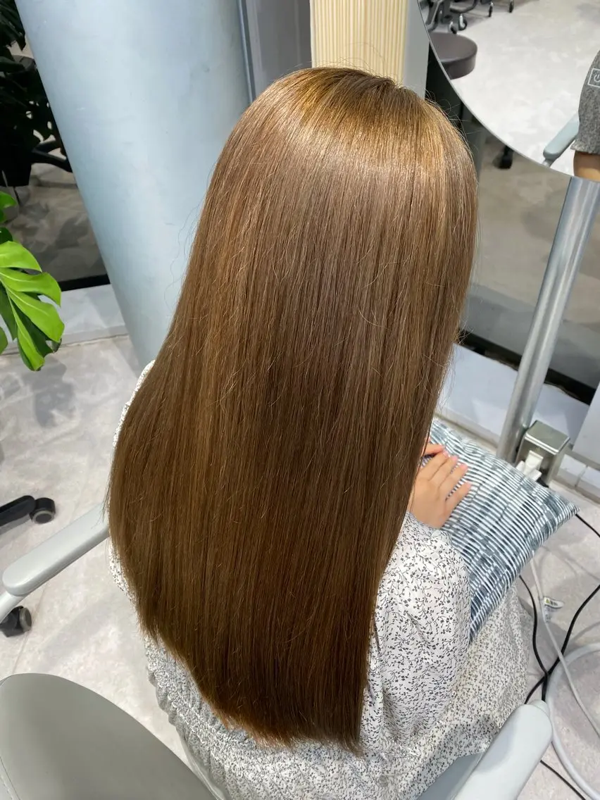 ロング カラー ヘアカラー トリートメント 🍓暖色カラー🍓 fuminaのヘアスタイル