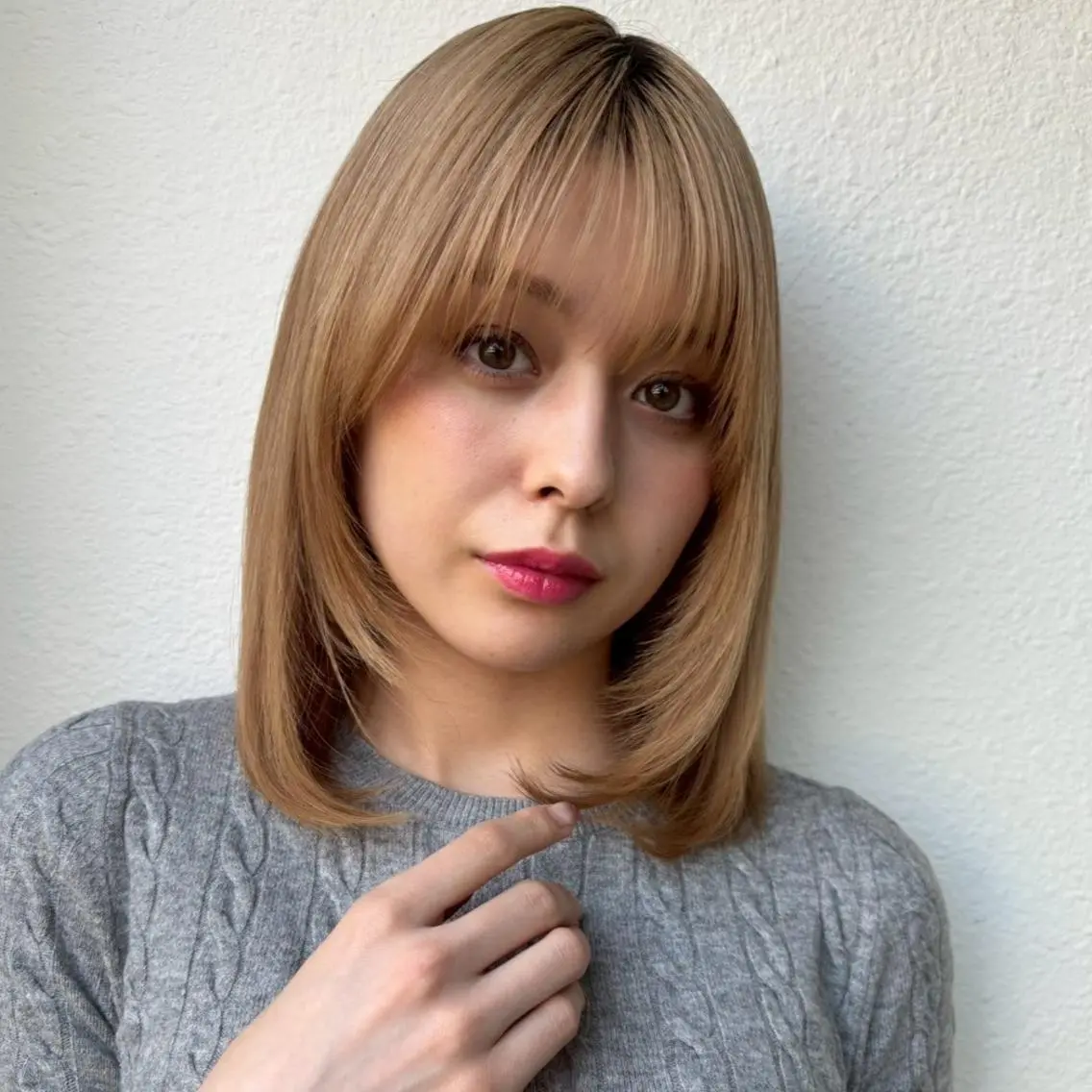 ミディアム 艶髪ストレート❇️ レイヤー❇️出町光流のヘアスタイル