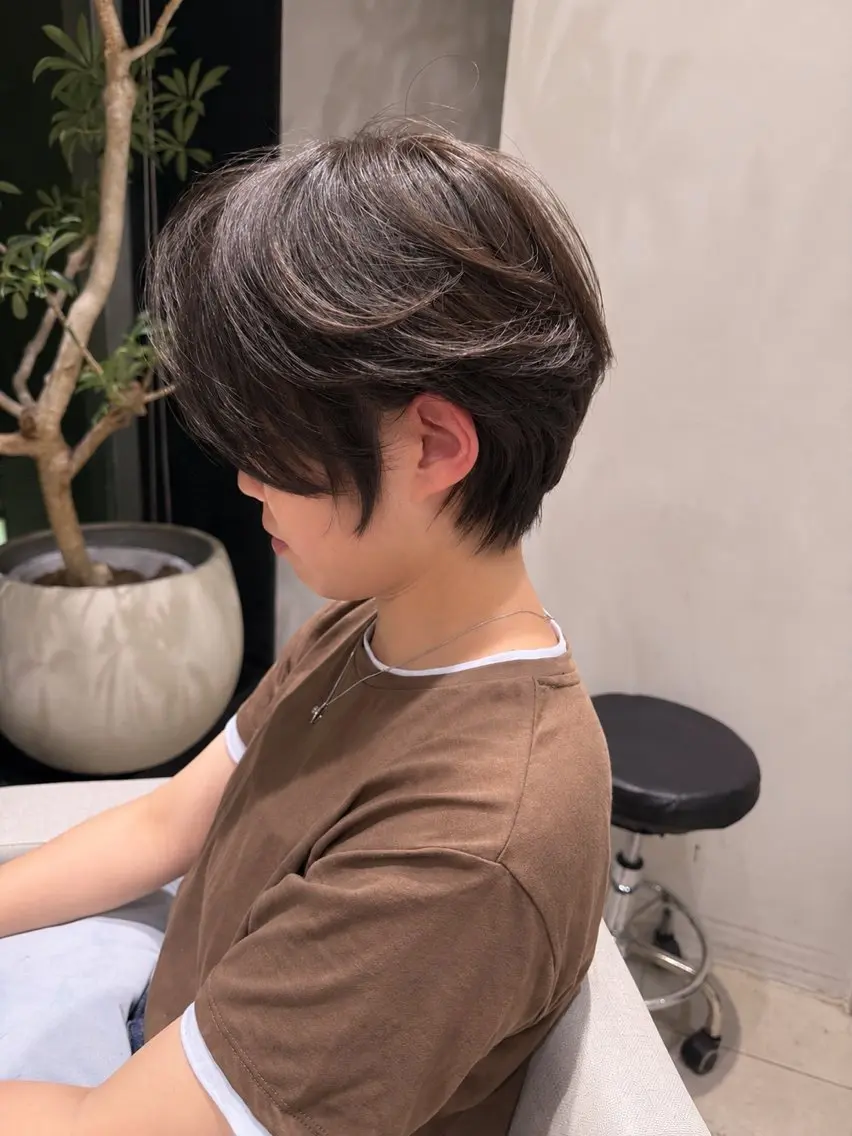 ショート くびれヘア ショートヘア カット 銀座/ハイレイヤー/ 艶髪カラー/田中颯士のヘアスタイル