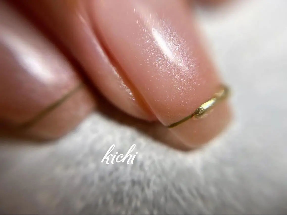 ネイル ジェルネイル 持ち込み ニュアンスネイル パラジェル シンプルネイル kichi・: *のネイルデザイン
