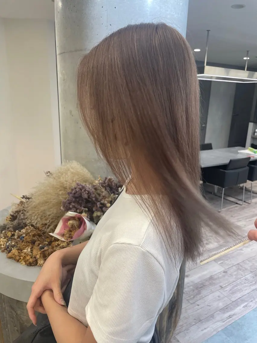 ロング ヘアカラー トリートメント ♡似合わせハイトーン ♡maiのヘアスタイル