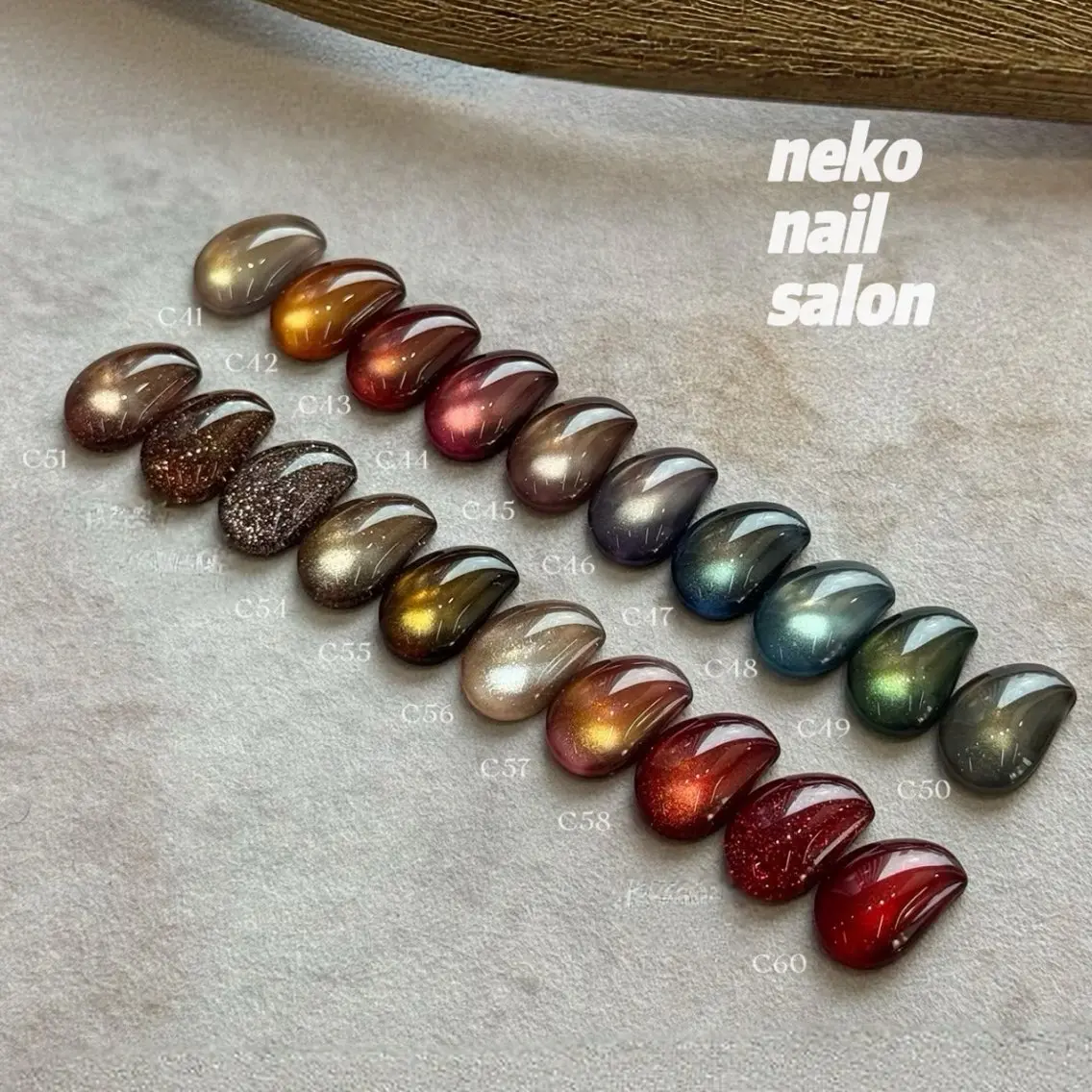 ネイル フラッシュネイル キラキラネイル マグネットネイル ハンドネイル neko nailのネイルデザイン