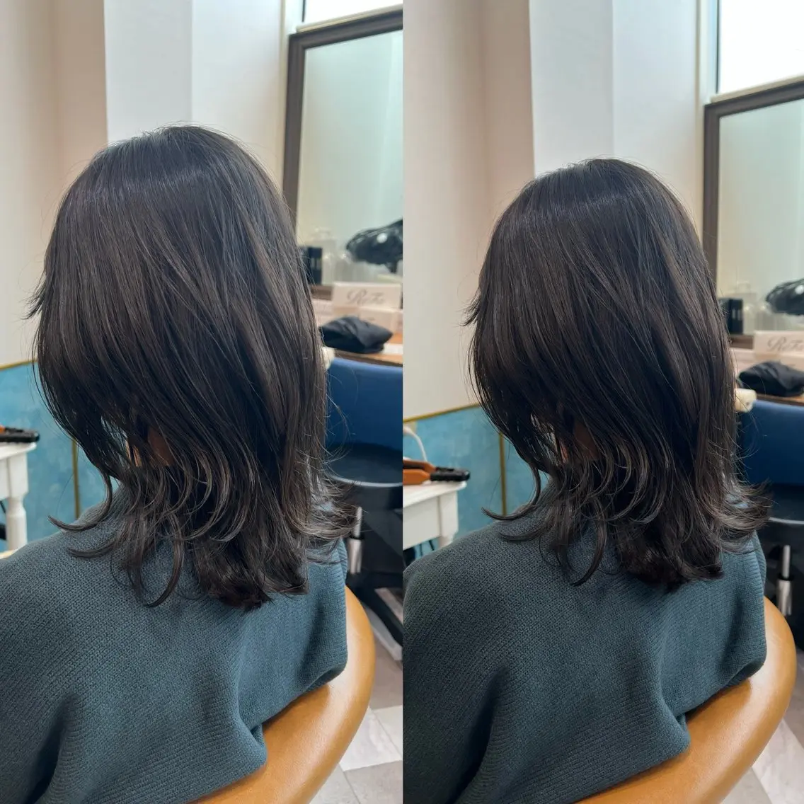 セミロング レイヤーカット カット ヘアカラー トリートメント ‎🤍レイヤー/ 縮毛矯正🖤菊池瑛士のヘアスタイル