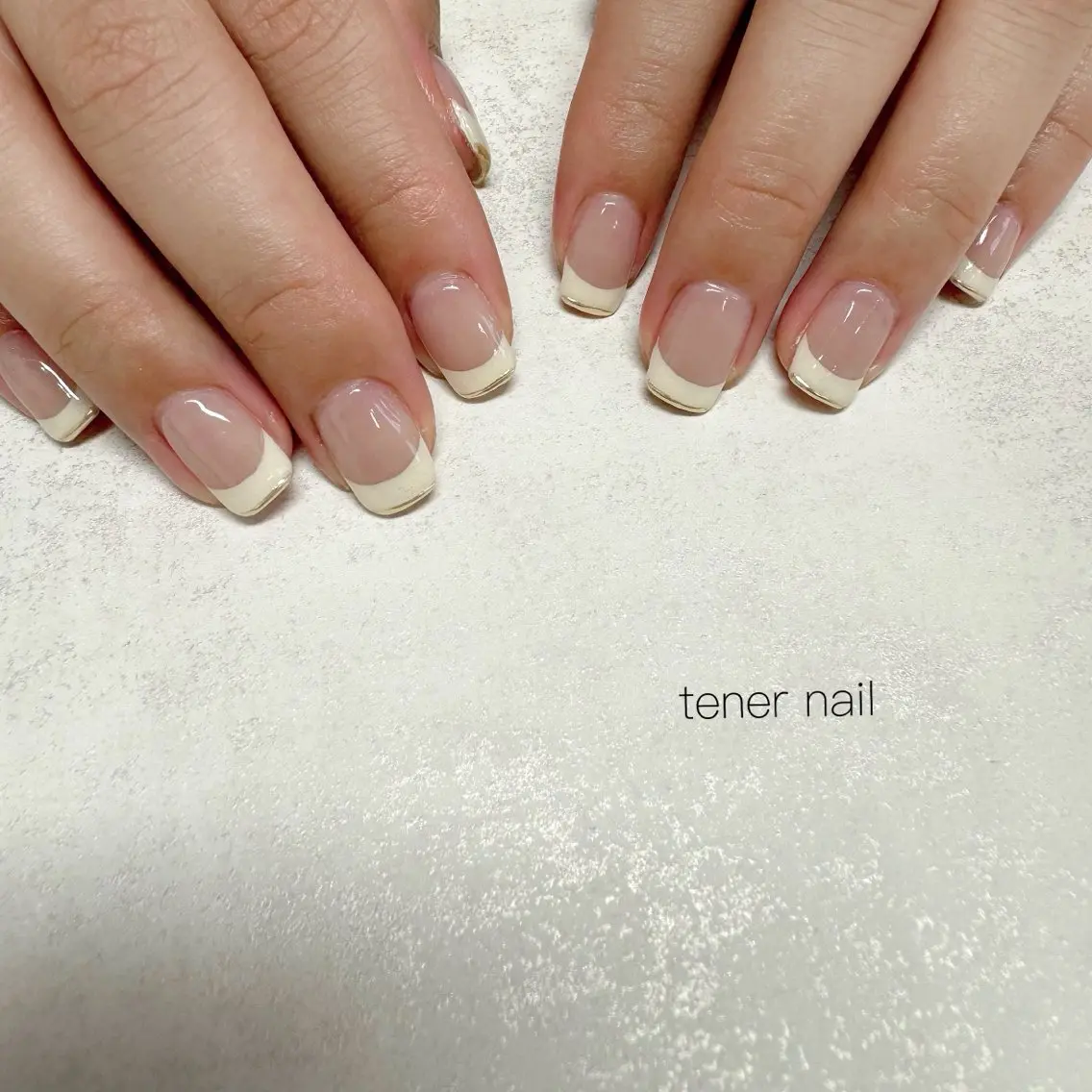 ネイル フレンチネイル ミラーネイル ハンドネイル テネルネイル tener nailのネイルデザイン