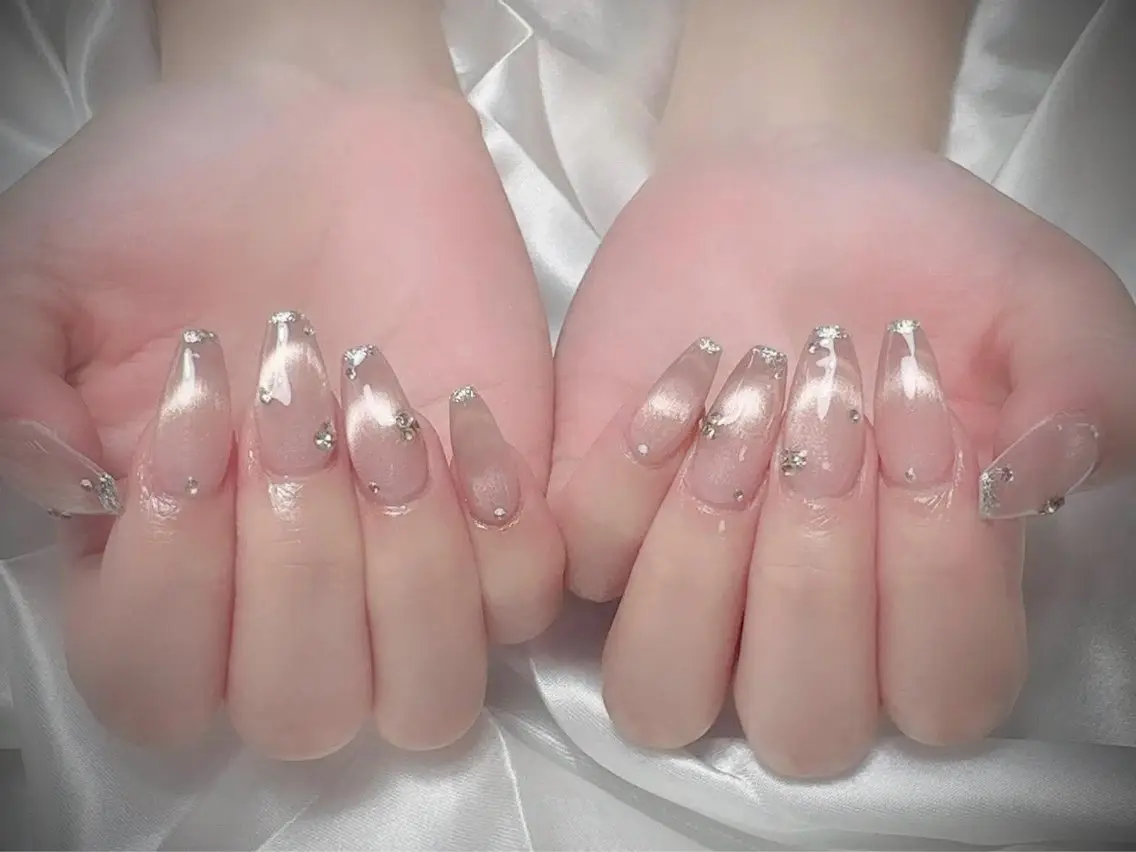 ネイル グラデーション 韓国ネイル マグネットネイル ニュアンスネイル オフィスネイル ハンドネイル Hana Rose Nailのネイルデザイン