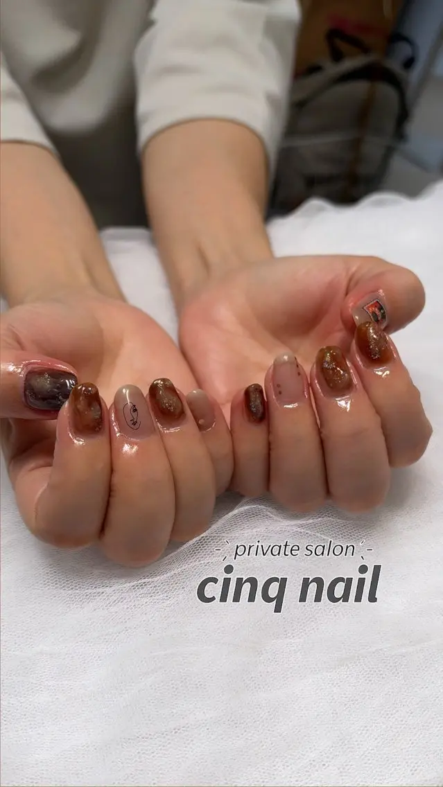 ネイル ハンドネイル cinq nail honokaのネイルデザイン