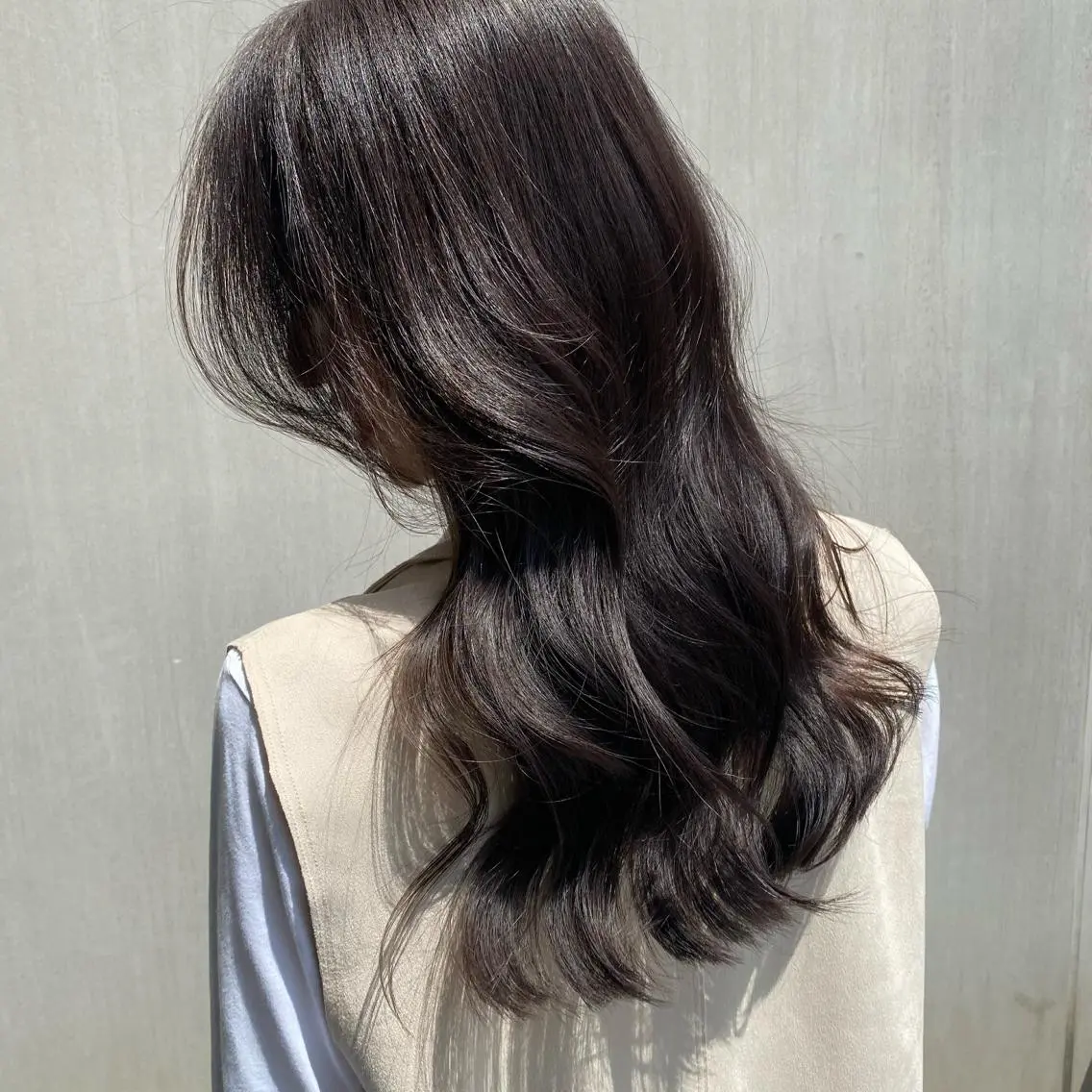 ロング カラー レイヤーカット メンズ特化 刈り上げない/金井のヘアスタイル