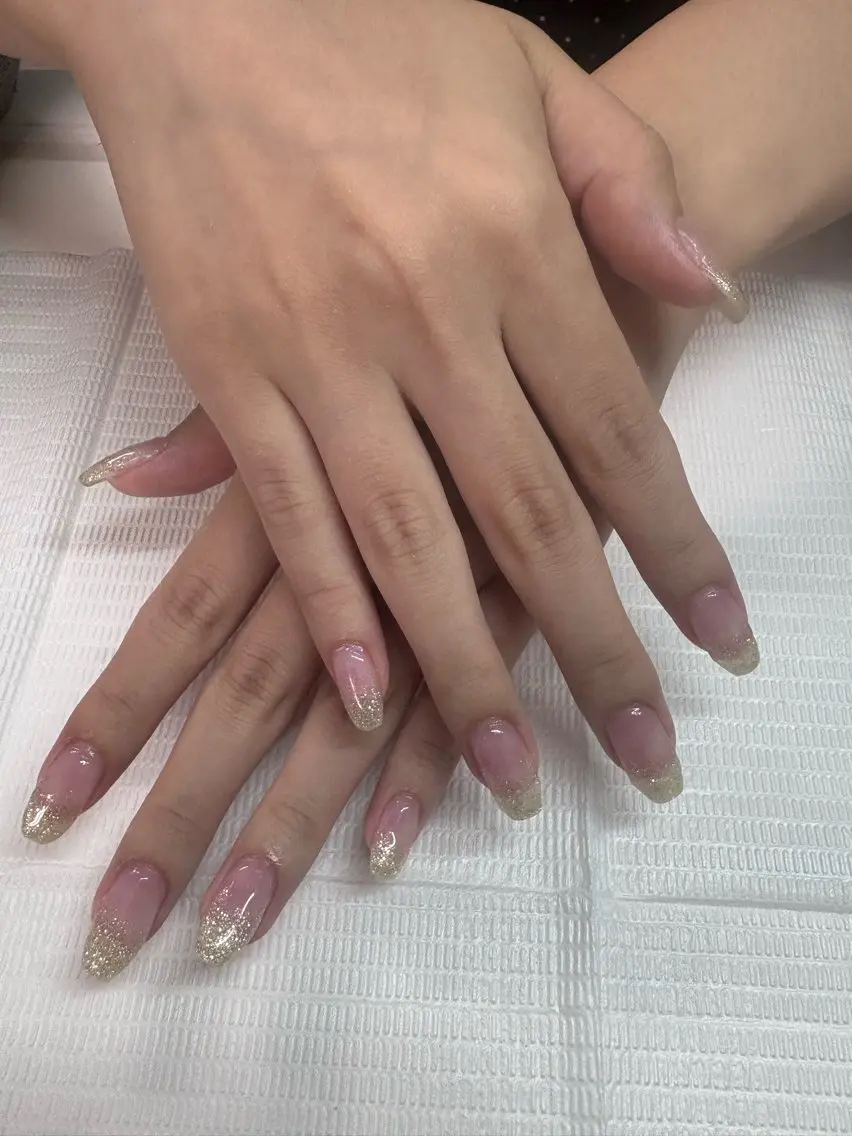ネイル ラメ(グリッター) ラメグラデーション キャンアイドレッシー 博多のネイルデザイン