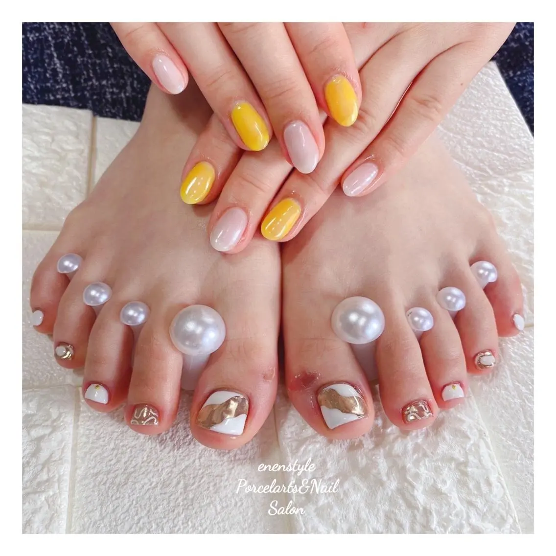 ミディアム ネイル 🐾enen style 🐾のネイルデザイン