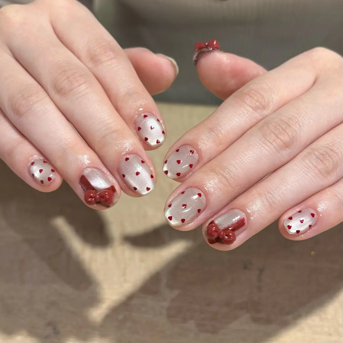ネイル 持ち込み リボン モデル様募集中♡ Kokomi🍮のネイルデザイン