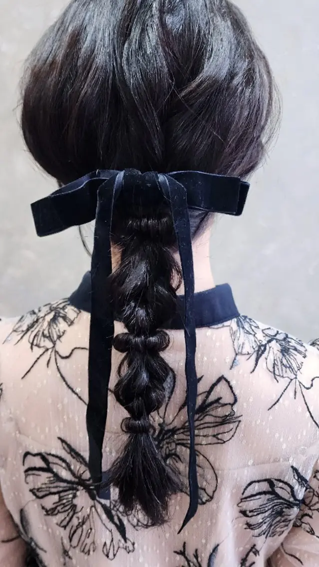 ミディアム ヘアアレンジ 柏 康孝のヘアスタイル