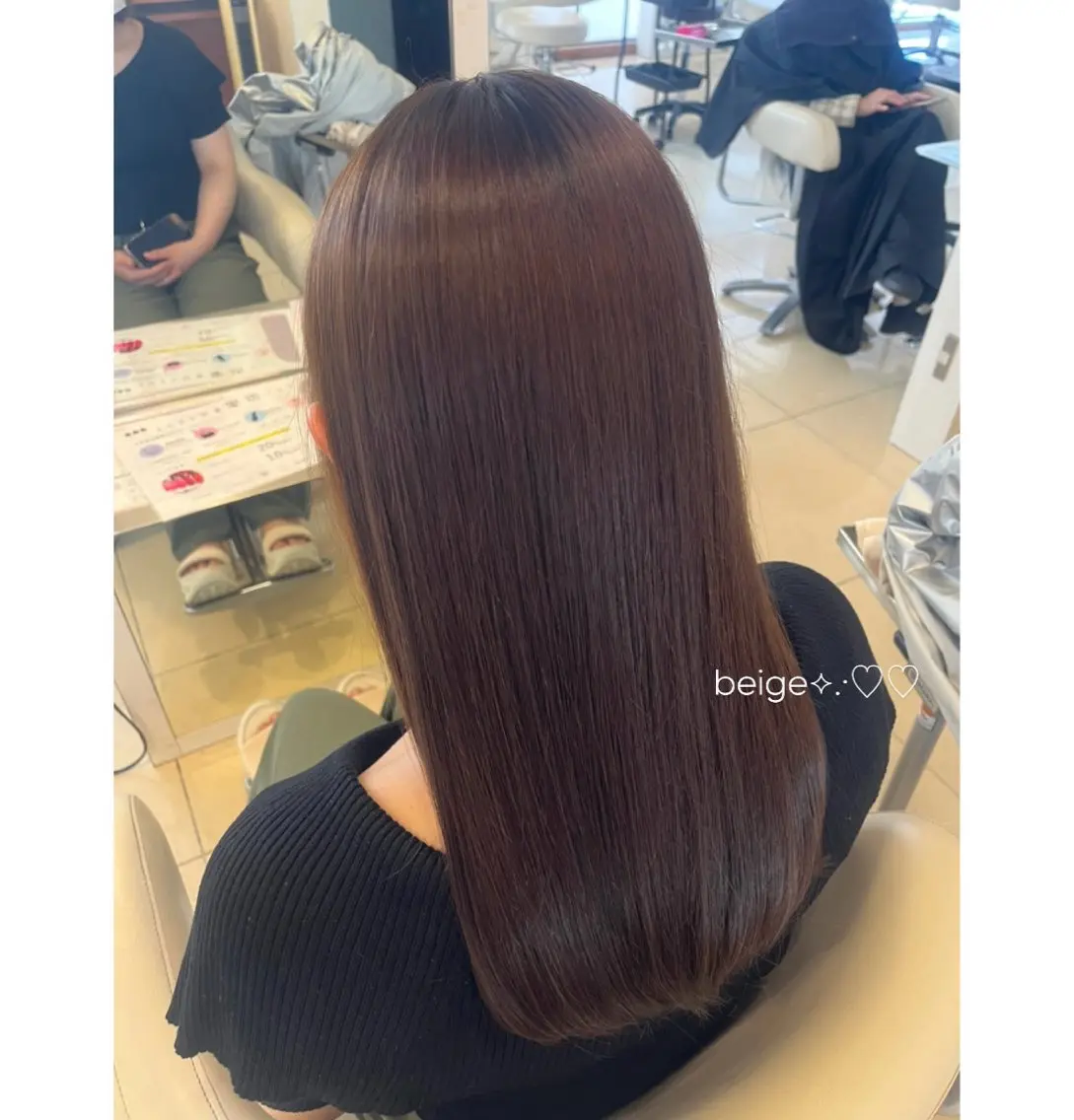 カラー ベージュカラー やぐち あいるのヘアスタイル