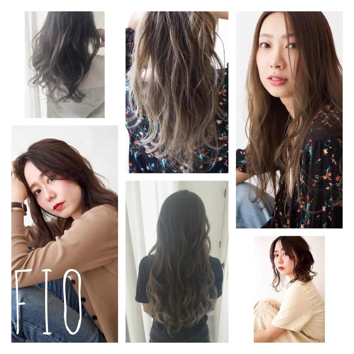 カラー ブリーチ ハイライトカラー 外国人風カラー fio マナミのヘアスタイル