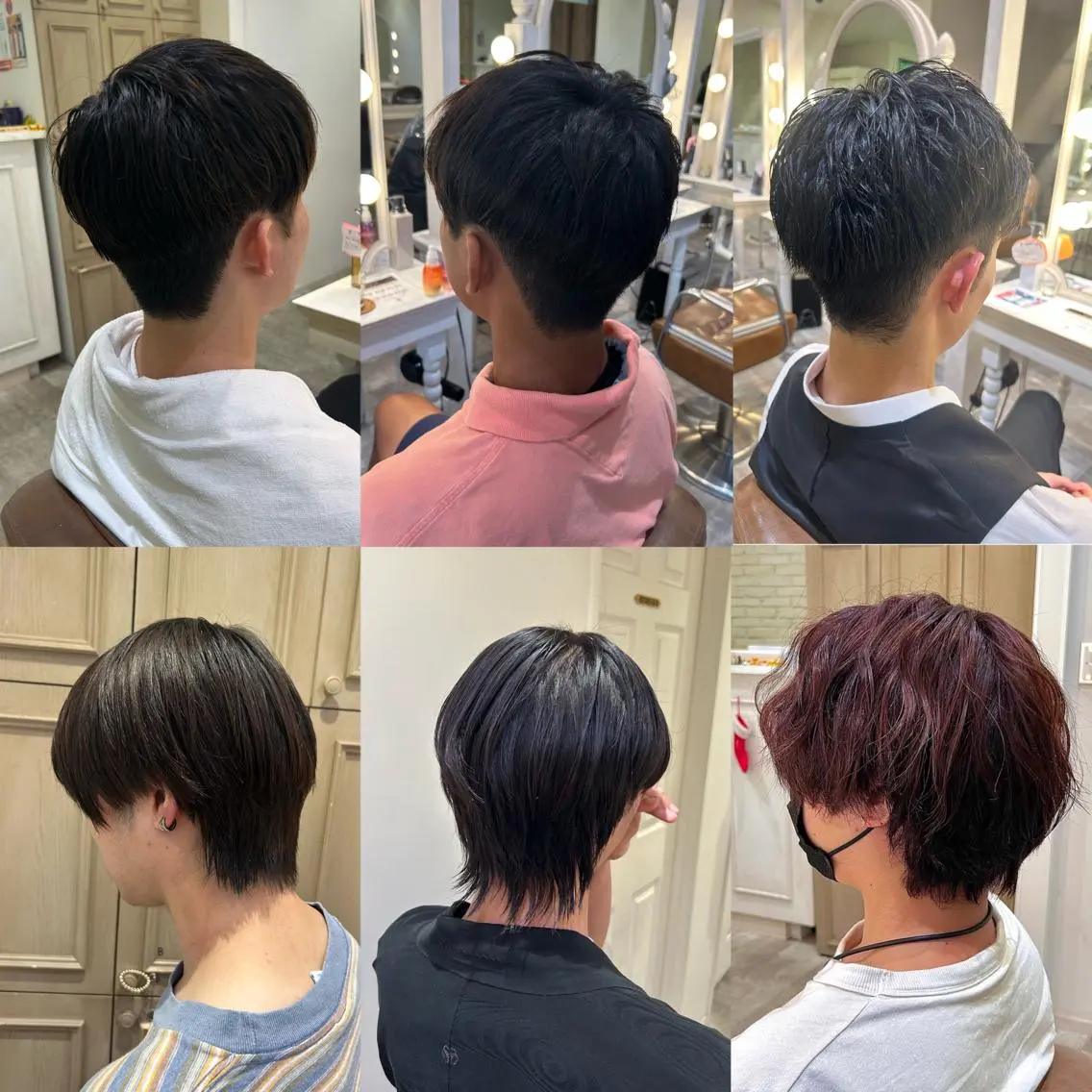 ショート メンズ カット ミユ🎀長さ出し 🎨デザインカラーのヘアスタイル
