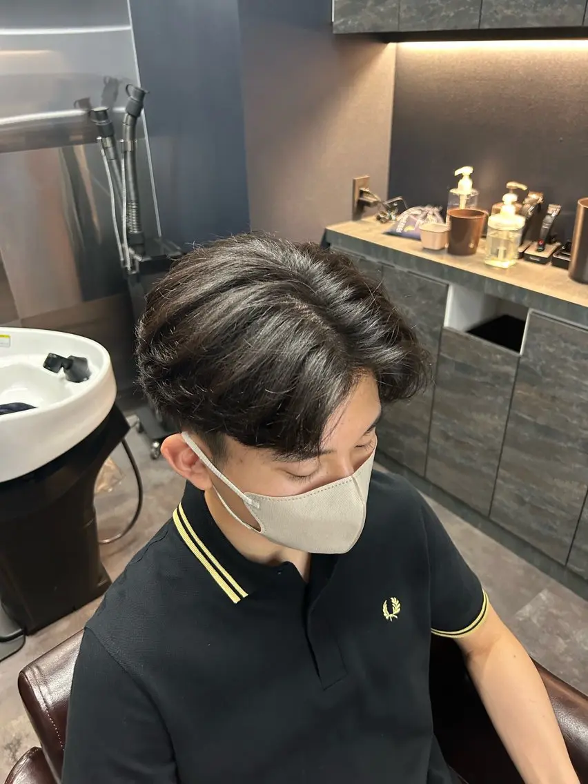 パーマ メンズ カット パーマ 【札幌メンズ特化】 つばさ🔥のヘアスタイル
