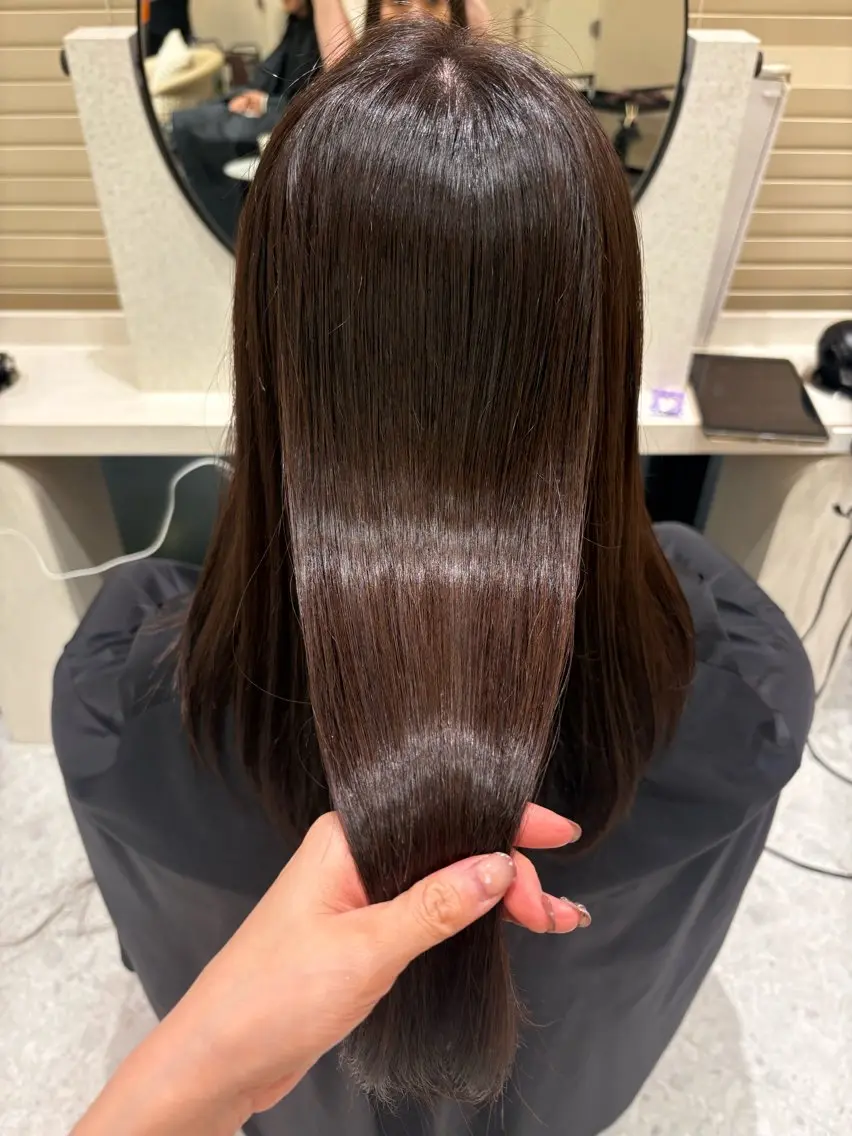ロング カラー 髪質改善 カット トリートメント 髪質改善☆ 縮毛矯正miyuのヘアスタイル