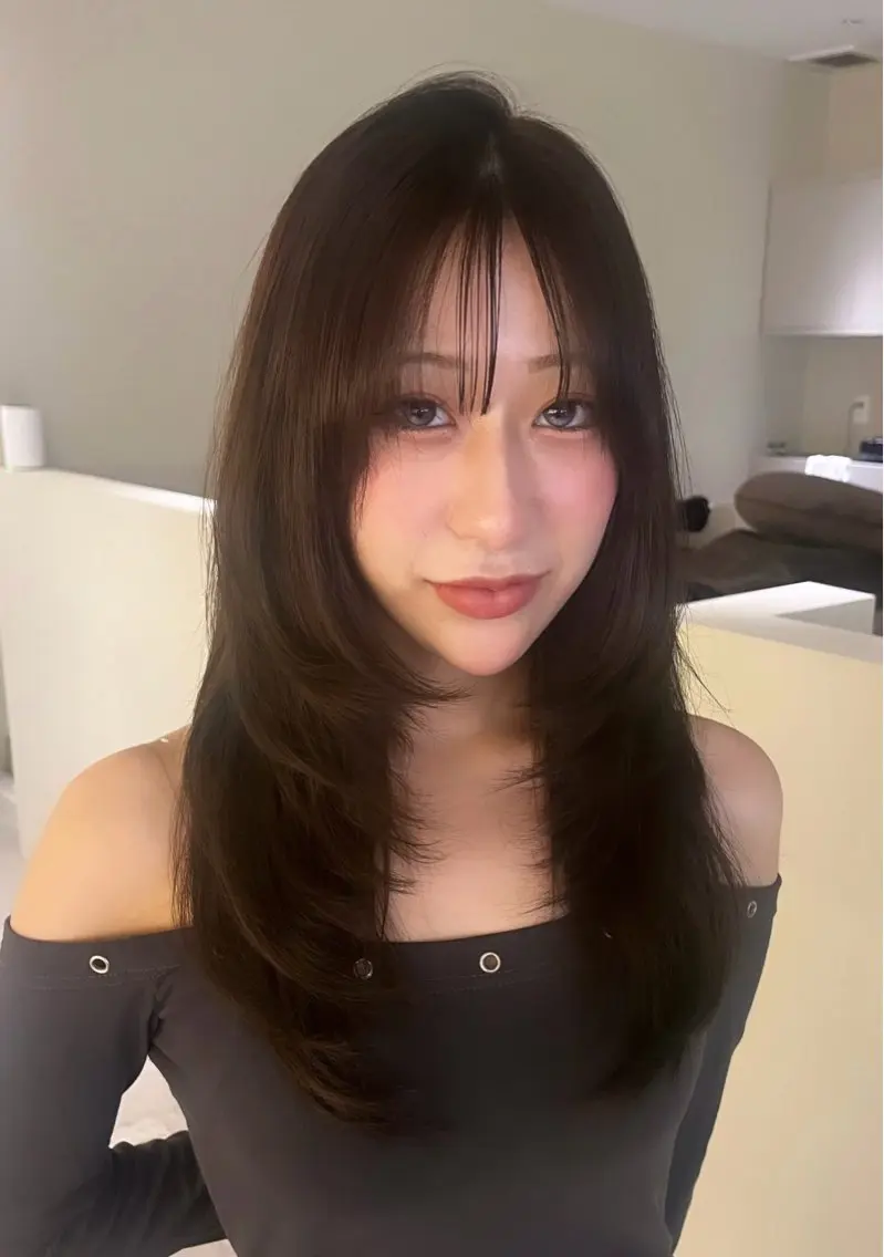 ロング カット 晴天/エクステ🪽 透明感カラー/艶髪のヘアスタイル