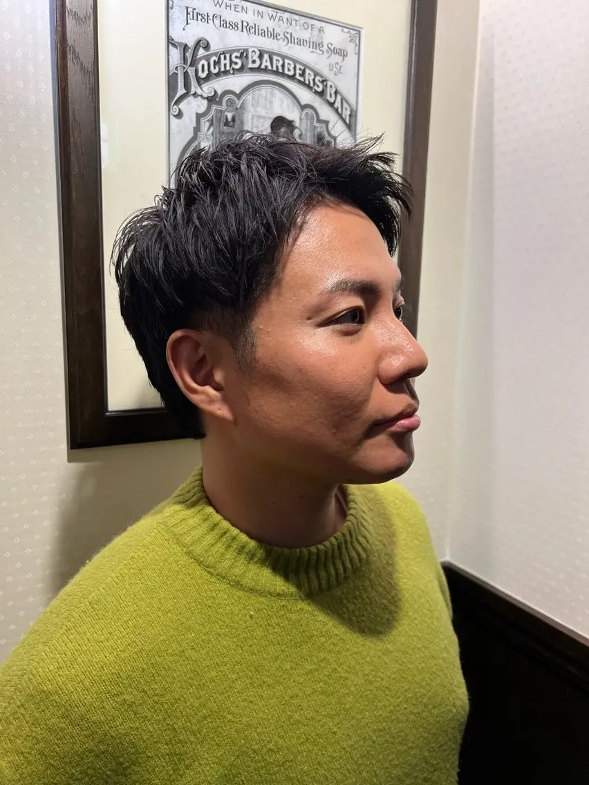 ショート メンズカット オカムラリョウのヘアスタイル