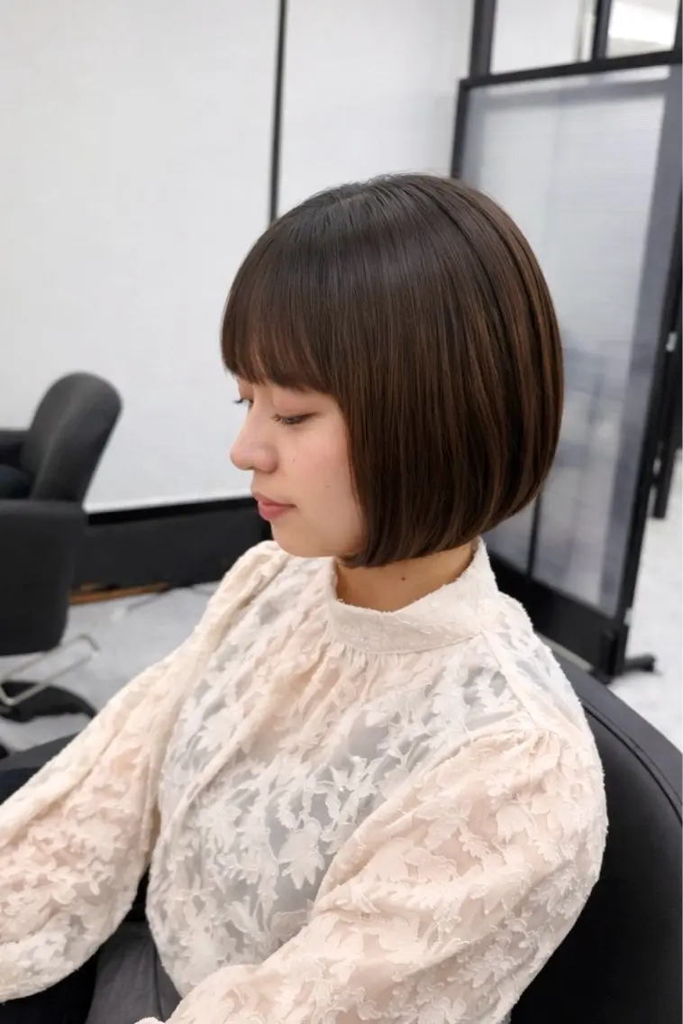 ショート カット トリートメント miku 🍑髪質改善サロンのヘアスタイル