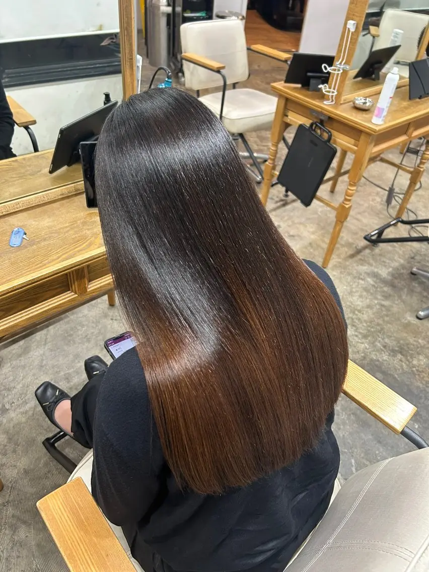 ロング 縮毛矯正 大阪梅田/ イマムラミヅキのヘアスタイル
