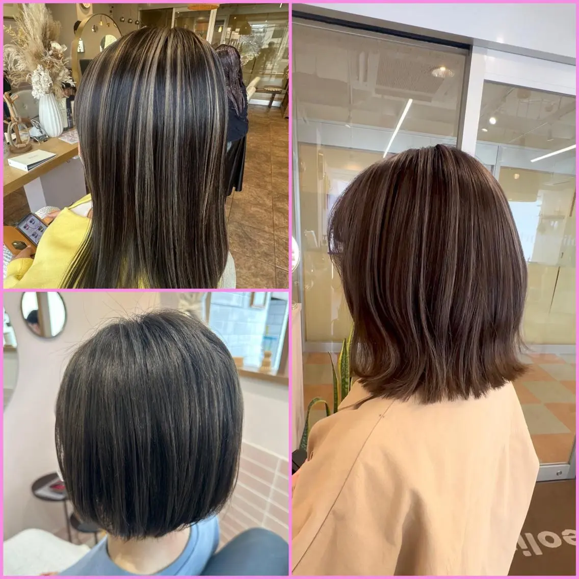 カラー ショートボブ ブリーチ ケアブリーチ イヤリングカラー ハイライトカラー カット ヘアカラー トリートメント ハイトーンデザイン カラー特化🌟木下のヘアスタイル